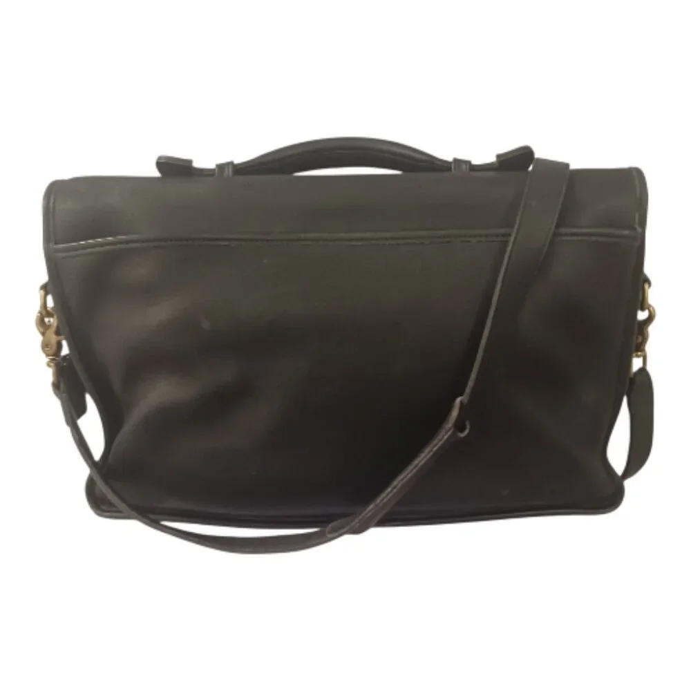 Vintage Coach Black Lexington Briefcase Messenger Satchel Bag Style #5265 COA